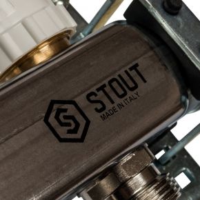 Коллектор STOUT 9 вых. с расходомерами, нерж. SMS 0917 000009 STOUT 9 вых. с расходомерами, нерж. SMS 0917 000009